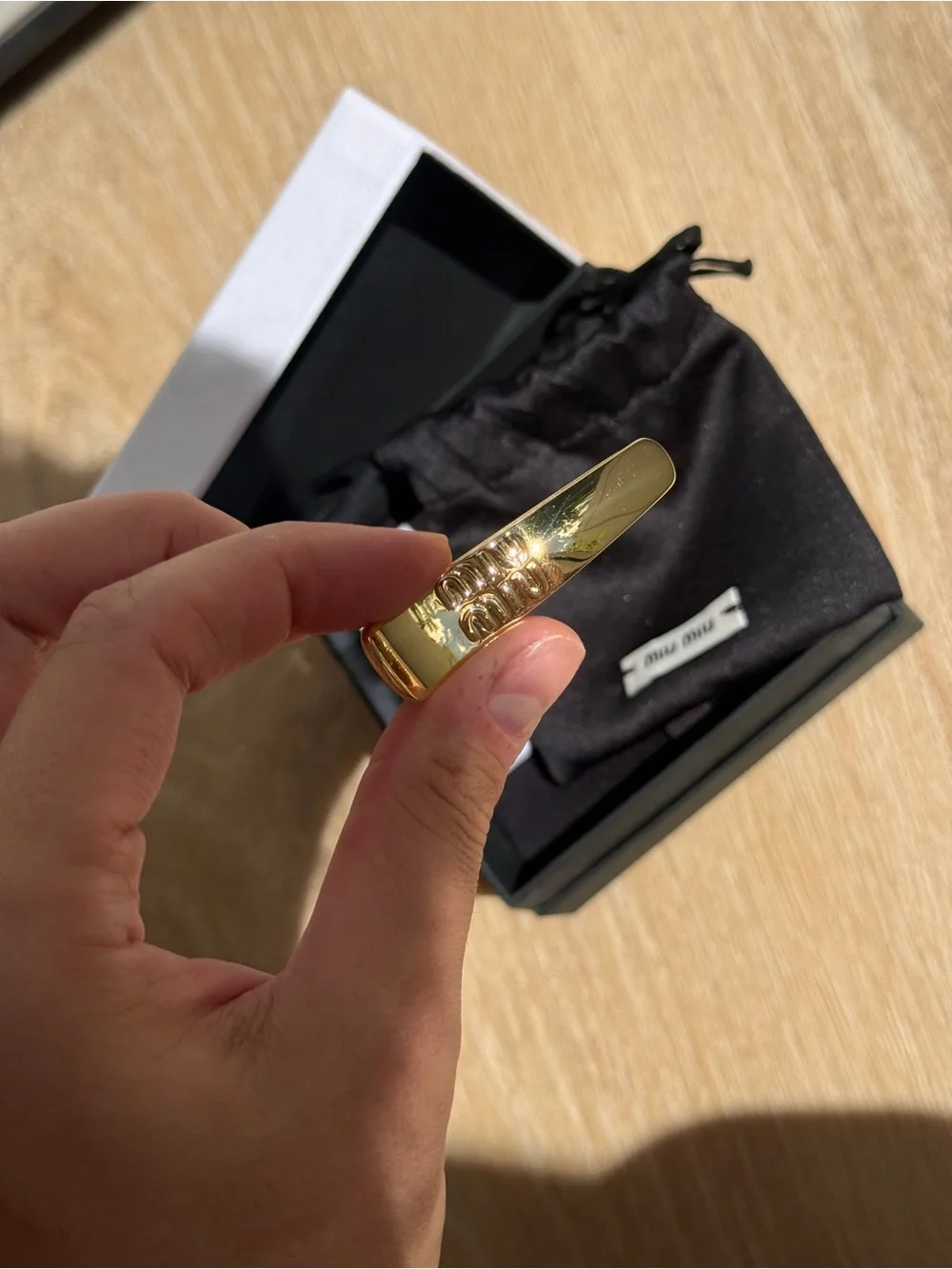 Miu Miu Gold Hair Clip